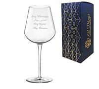 Personalised Engraved 560ml Inalto Uno Wine Glass, Gift Boxed, Perfect for Any Wine Lover
