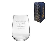 Personalised Engraved 590ml Corto Stemless Gin and Tonic Glass with Gift Box