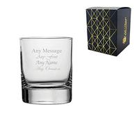 Personalised Engraved 6.5oz Whiskey Glass, Gift Boxed, Personalise with Any Name and Message, Perfect for Any Occasion