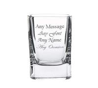 Personalised Engraved 60ml Strauss Square Tot Glass