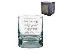 Personalised Engraved 8oz Handmade Golf Ball Base Whisky Tumbler Gift Box Golf Trophy Birthday Christmas
