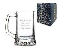 Personalised Engraved 9.5oz Stern Tankard with Gift Box, Personalise with Any Name or Message for Any Occasion