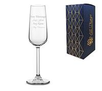 Personalised Engraved Allegra Stemmed Champagne Flute, Arrives Gift Boxed, Personalise with Any Message for Any Occasion