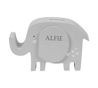 Personalised Engraved Baby Money Box Saving Bank Box Baby Elephant Gift Girl or Boy Newborn New Gift for Babies Boys Money Box