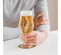 Personalised Engraved Beer Glass - Personalised Beer Glass Engraved with The Name or Text of Your Choice, Various Designs & Fonts Available, High-Quality Laser Engraving, Dishwasher Safe