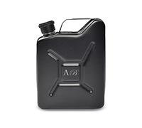 Personalised Engraved Black Jerry Can Hip Flask with Initials, Personalise with Any Initials for Anyone
