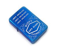 Personalised Engraved Blue Fathers Day Lighter with Retro Design