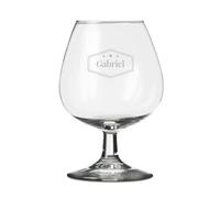 Personalised Engraved Brandy Glass - Personalised Brandy Glass Engraved with The Name or Text of Your Choice, Various Designs & Fonts Available, Laser Engraving, Dishwasher Safe