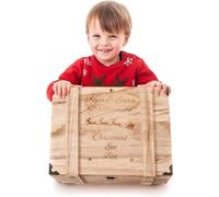 Personalised Engraved Christmas Eve Box Chest Large Box Wooden Box Traditional Xmas Eve Treats