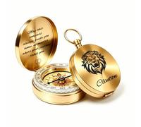 Personalised Engraved Compass for Hiking Survival Custom Pocket Compass With Text/Icon Vintage Compass Gift for Men Women Friend Husband Son (Personalised compass)