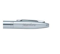 Personalised Engraved Cross Calais Ball Pen Chrome | Luxury Engraved Pen | Customise with your name | Express Delivery