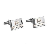 Personalised Engraved Cufflinks - Mother of Pearl. (Confirm Your Own Letters With Order)