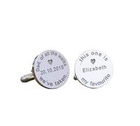 Personalised Engraved Dad of All The Walks.. Men's Cufflinks Father of The Bride Men's Gift Cufflinks Men's Wedding Jewellery Gift