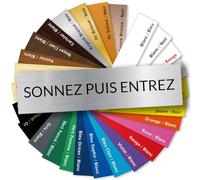 Personalised Engraved Doorbell and Intercom Sign - Weatherproof - 27 Colours Available - Durable Laser Engraving - Easy Attachment with 3M Adhesive - Made in France