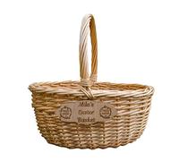 Personalised Engraved Easter Basket Hamper Empty Collect Eggs Make your own Hamper Kids Children