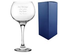 Personalised Engraved Extra Large Ambassador Gin Balloon Glass with Gift Box | Custom Cocktail Glasses, Birthday Gifts for Men & Women, Barware, Wedding Glasses