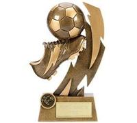 Personalised Engraved Gold Flash Football Boot 4 7/8 Inch (12.5cm)