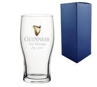 Personalised Engraved Guinness Pint Glass with Box | Custom Guinness Glasses, 18th 21st 30th 40th 50th Birthday Gifts for Him, Gift for Men, Best Man Groomsmen Gifts Gravity