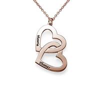 Personalised Engraved Heart Necklace with Birthstones or Diamonds, Sterling Silver, No Gemstone, Various, Metal, No Gem