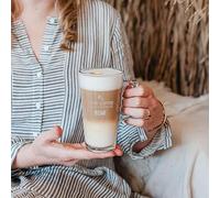 Personalised Engraved Latte Macchiato Glass - Personalised Latte Macchiato Glass Engraved with The Name or Text of Your Choice, Various Designs & Fonts Available, Laser Engraving