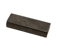 Personalised Engraved Leather Glasses Case - Classic Rectangular Design with Magnetic Closure | Handmade Cowhide Eyewear Pouch Slim Protective Case for Sunglasses/Spectacles Gift for Dad Mam