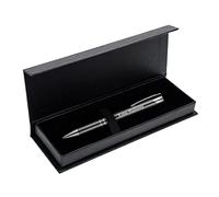 Personalised Engraved Luxury Metal Pen Comes In Gift Box + Black Ink Refill (Gray)