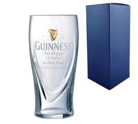 Personalised Engraved Official Guinness Glass with Gift Box | Custom Guinness Glasses, Birthday Gifts for Him, Best Man Gift