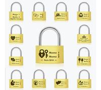 Personalised Engraved PadlockWedding | Annivesary Gift | Present Love Lock Comes in Gift Box Hand Finished in UK(Love Lock)