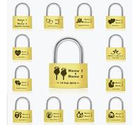 Personalised Engraved PadlockWedding | Annivesary Gift | Present Love Lock Comes in Gift Box Hand Finished in UK(Rose 2)