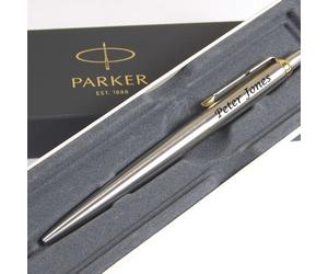 Personalised Engraved Parker Jotter Stainless Steel & Gold Ballpoint Pen