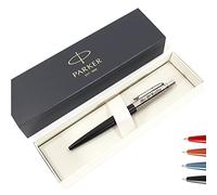 Personalised Engraved Pen made with Parker Jotter Bond Street + Gift Box | Customised Present for Men Woman | Black
