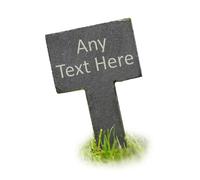 Personalised Engraved Rectangular Slate Garden Sign Custom Text Herb Planter Vegetable Herbs Allotment Sign Peg Gardening Gardeners