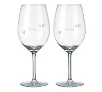 Personalised Engraved Red Wine Glass - Personalised Red Wine Glass Engraved with The Name or Text of Your Choice, Various Designs & Fonts Available