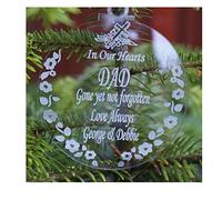 Personalised Engraved Remembrance Baubles - Memorial Christmas Decorations Gift