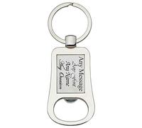 Personalised Engraved Rounded Edge Bottle Opener Keyring, The Gift for Anyone, Great for Any Occasion
