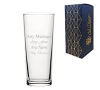 Personalised Engraved Senator Beer Glass 10oz/295ml, Any Message, for Any Occasion Such as Birthdays, Weddings, Christmas, Easter, Graduation, Engraved in The UK