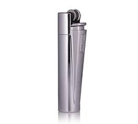 Personalised Engraved Silver Clipper Lighter, in gift tin.