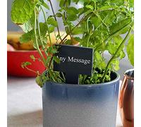 Personalised Engraved Square Head Slate Plant and Herb Tag - Set of 6