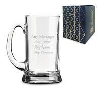 Personalised Engraved Straight Icon Pint Tankard, Gift Boxed, Personalise with Any Name and Message for Any Occasion