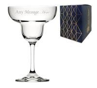 Personalised Engraved Thames Margarita Cocktail Glass, Customise with Any Name or Message for Any Occasion, Choose from Different Fonts, Gift Box Included, Laser Engraved