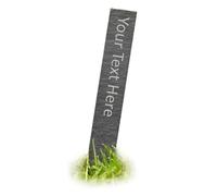 Personalised Engraved Thin Slate Garden Sign Custom Text Herb Planter Vegetable Herbs Allotment Sign Peg Gardening Gardeners