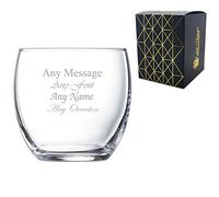 Personalised Engraved Versailles Old Fashioned 12.5oz Whiskey Glass Usher Best Man Wedding Gift