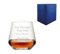 Personalised Engraved Whisky Glass 340ml Tumbler with Gift Box | 30th 40th 50th 60th 70th Birthday Gifts for Him, Best Man Groomsmen Present, Barware, Gifts for Men