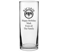 Personalised Engraved White Rum & Logo Highball Glass