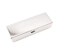 Personalised Engraved with Your Own Message, Metal Lipstick Holder with Mirror, in Box