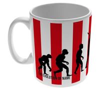 Personalised 'Evolution' 11oz Ceramic Mug for Sunderland AFC Fans, Great for Black Cats Football Supporters