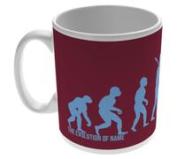 Personalised 'Evolution' 11oz Ceramic Mug for West Ham United FC Fans, Great for Irons Football Supporters