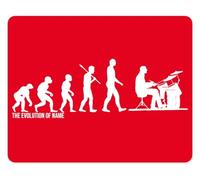 Personalised Evolution Mouse Mat For Drummers - Unique Gift - Rubber Backed - Choice Of Colours