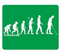 Personalised Evolution Mouse Mat For Golfing Golfer - Unique Gift - Rubber Backed - Choice Of Colours