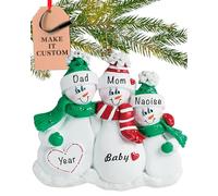 Personalised Expecting Baby Ornament 2025 - Fast & Free 24h Customisation - Pregnancy Christmas Ornaments for Tree - Custom Gift Wrapped Family Of 3 Keepsake for Pregnant mums